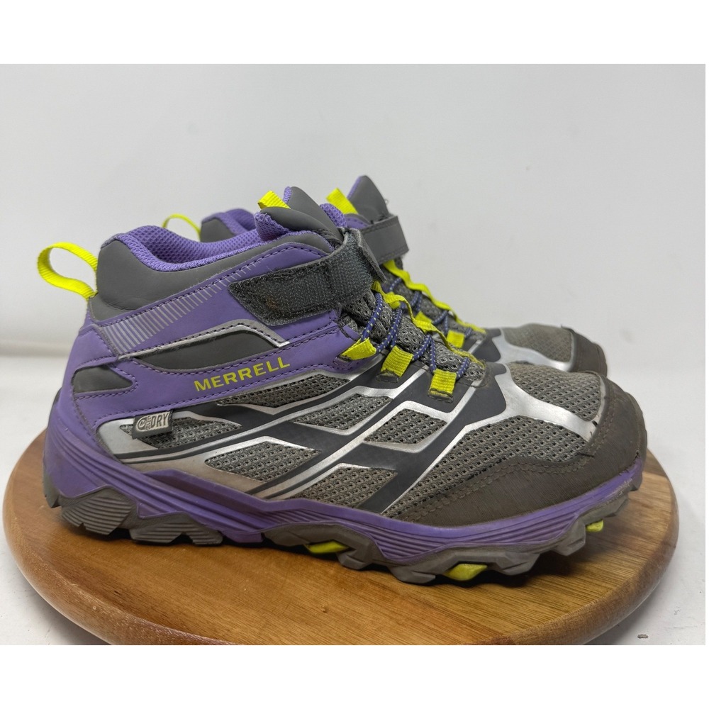 Merrell FST Mid Waterproof Hiking Boots Purple Grey Lime MK159191Y Womens 6M